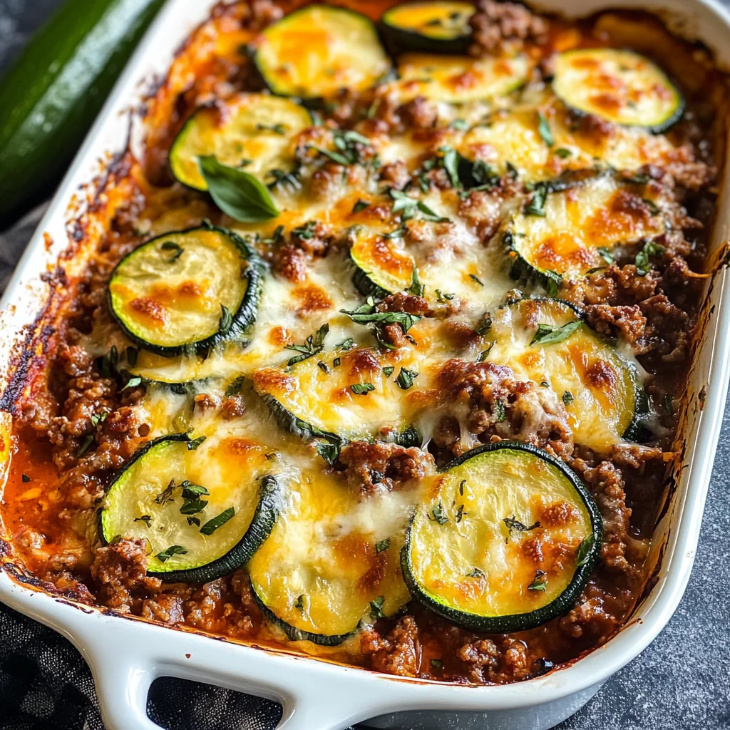 Ground Beef Zucchini Casserole