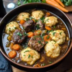 Guinness Beef Stew with Cheddar Herb Dumplings