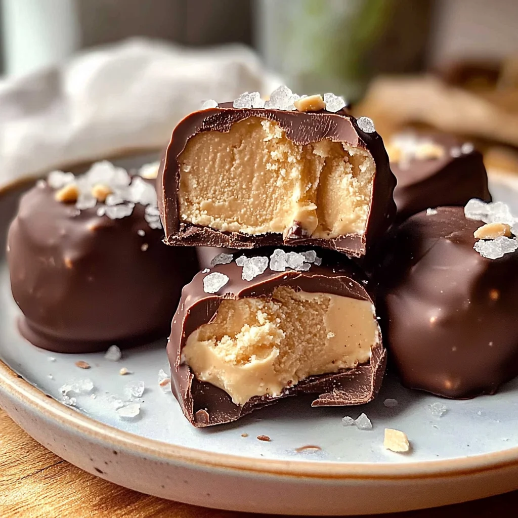High Protein Frozen Peanut Butter Greek Yogurt Bites