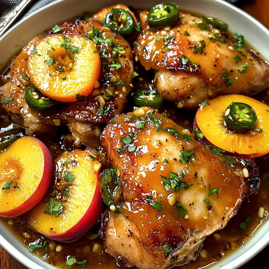 Jalapeno Peach Chicken