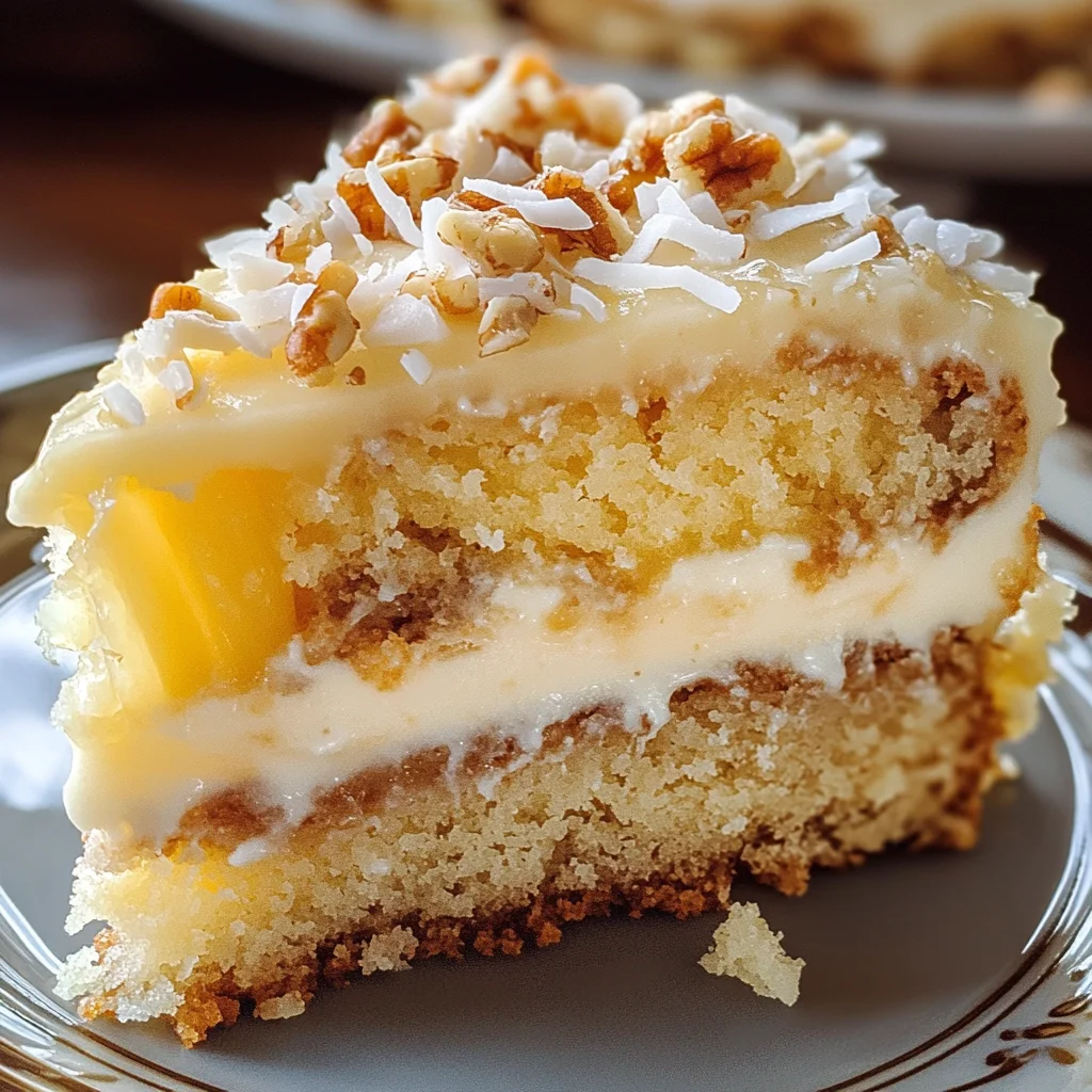 Pineapple Coconut God Bless America Cake
