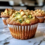 Pineapple Walnut Zucchini Muffins