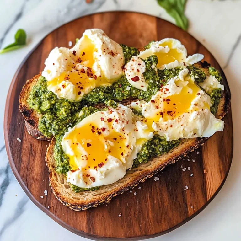 Ricotta Pesto Sourdough Toast