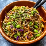 Sesame Ginger Edamame Noodles