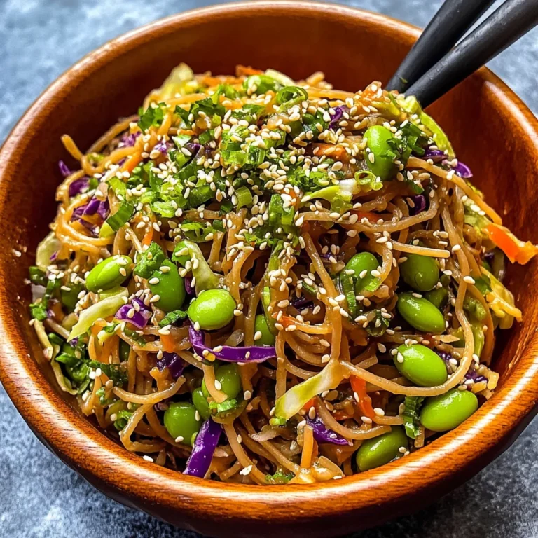 Sesame Ginger Edamame Noodles