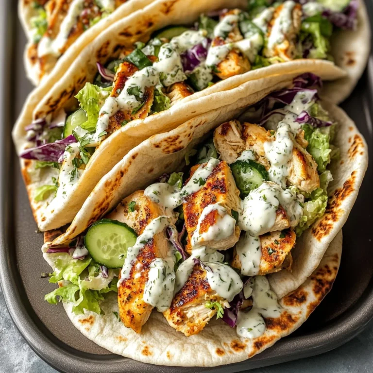 Sheet Pan Chicken Pitas with Fresh Herb Ranch Slaw