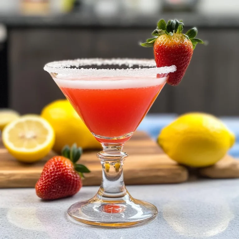 Strawberry Lemon Drop Martini