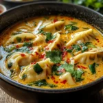 Thai Potsticker Coconut Soup