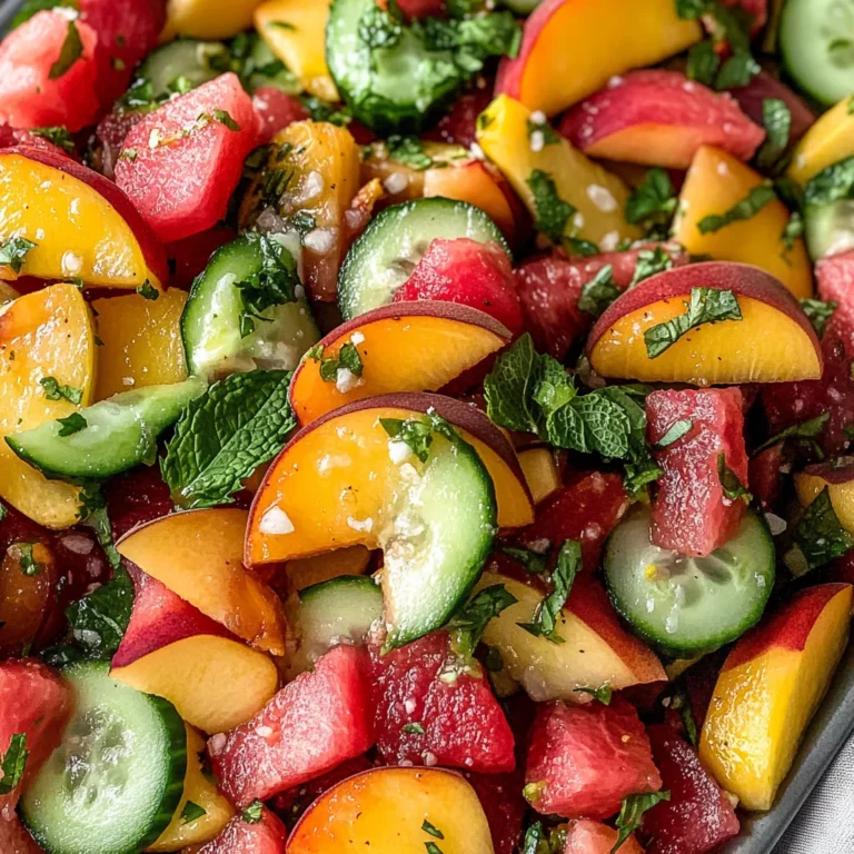 The Peach Watermelon Salad That Tastes Like Summer