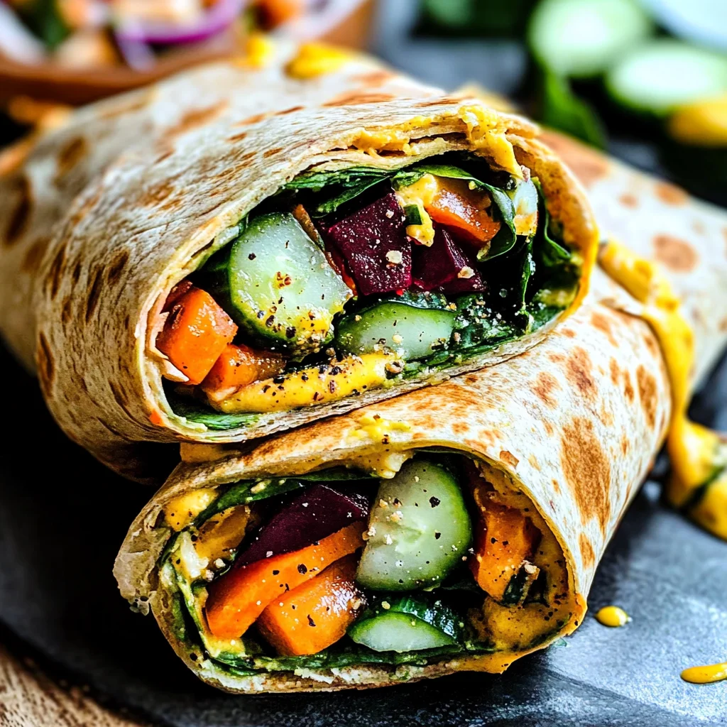 Veggie Wrap with Hummus