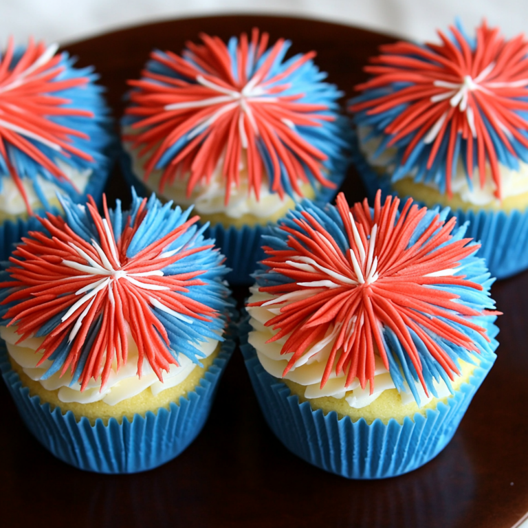 How to Decorate Firework Cupcakes