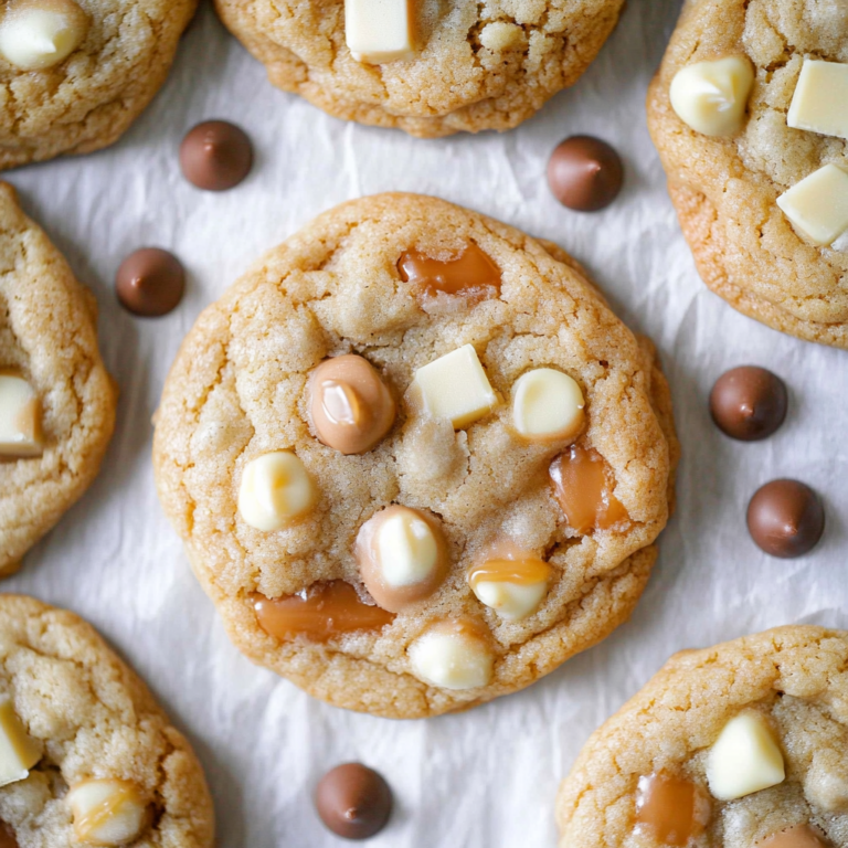 Salted Caramel White Chocolate Cookies